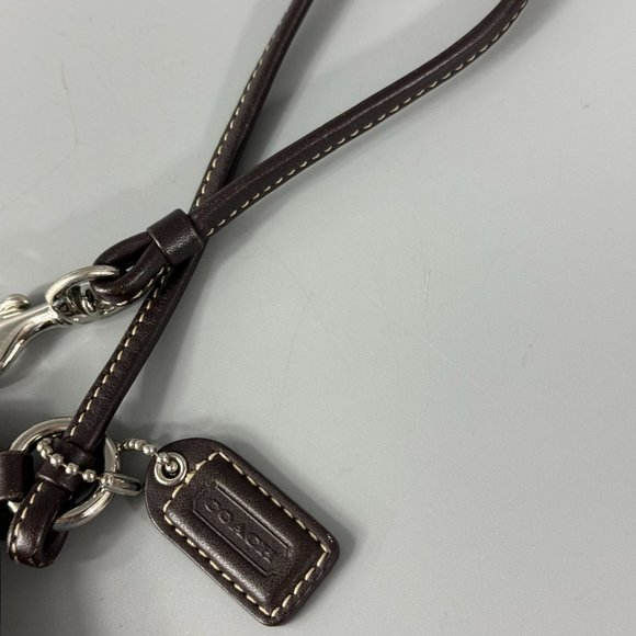 Coach Brown Canvas CC Monogram Wristlet - Picture 4 of 9